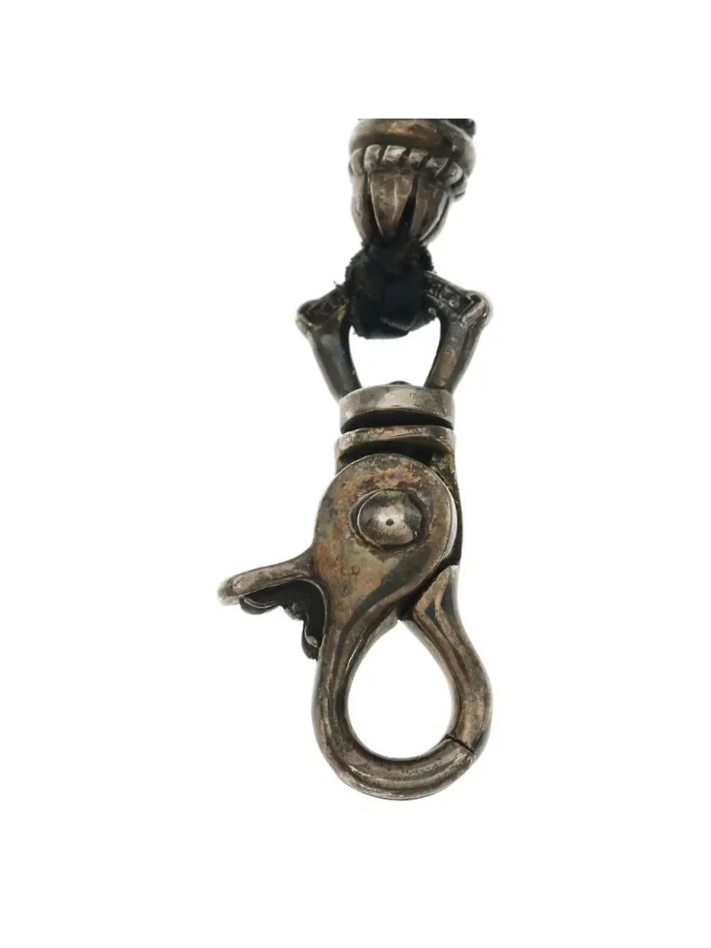 Chrome Hearts CH Lanyars Lanyard Cross Clip Holder Necklace Black Silver